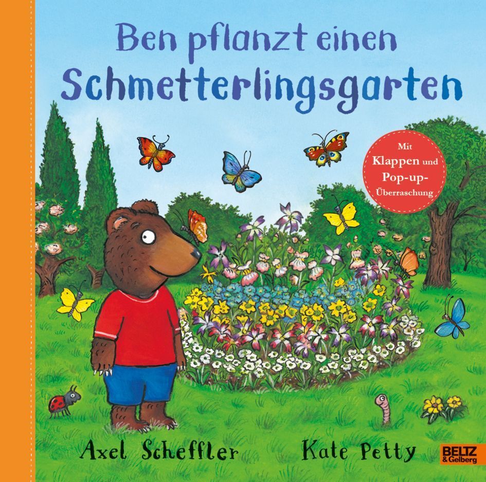Ben pflanzt einen Schmetterlingsgarten (Axel Scheffler)