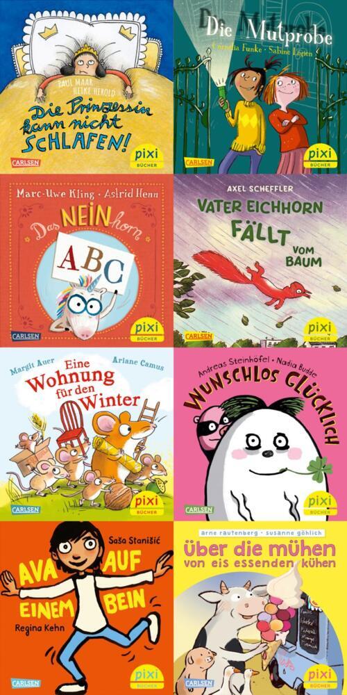 Pixi-8er-Set 295: Beliebte Autor*innen gratulieren Pixi (8x1 Exemplar), 8 Teile (Diverse)