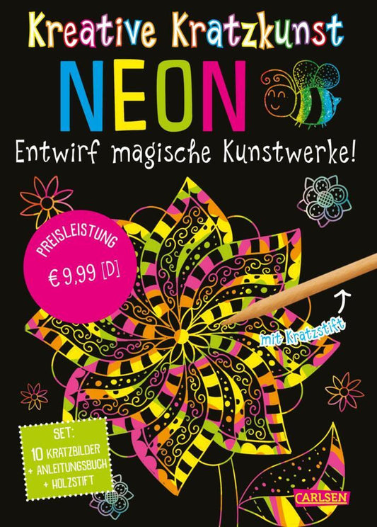 Kratzbilder für Kinder: Kreative Kratzkunst: Neon (Anton Poitier)