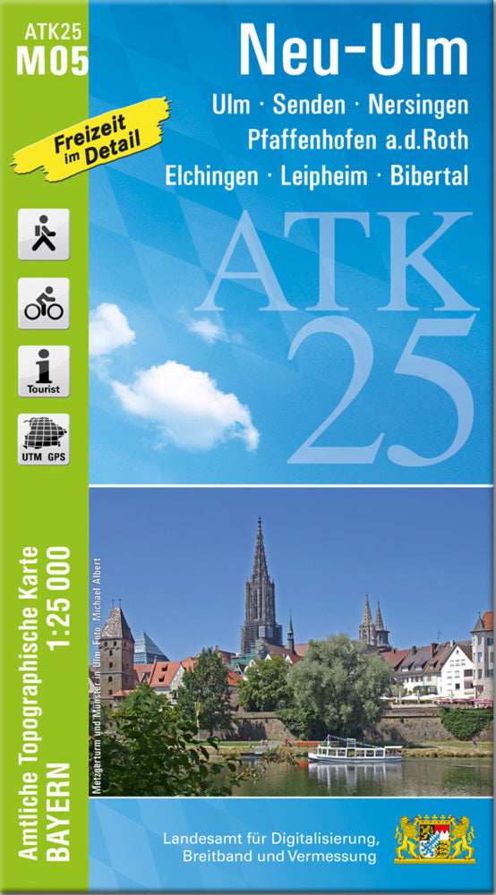 ATK25-M05 Neu-Ulm (Amtliche Topographische Karte 1:25000) (Breitband Und Vermessung, Bayern Landesamt Für Digitalisierung)