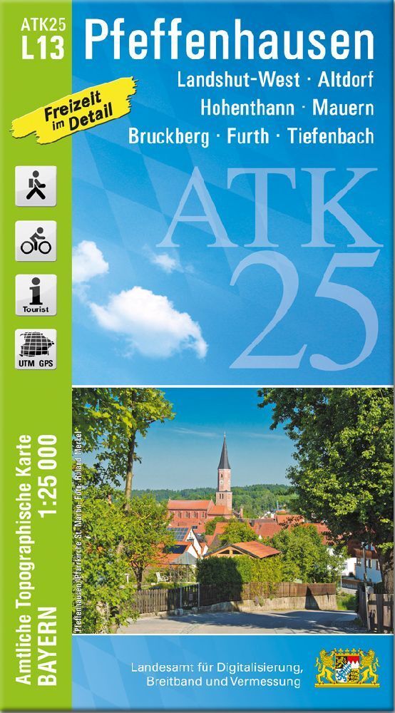 ATK25-L13 Pfeffenhausen (Amtliche Topographische Karte 1:25000) (Breitband Und Vermessung, Bayern Landesamt Für Digitalisierung)