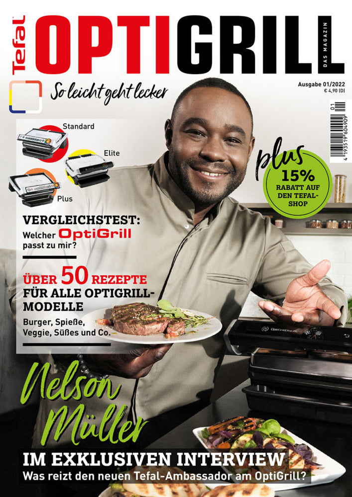 Tefal OptiGrill : So leicht geht lecker. Über 50 Rezepte mit exklusiven Rezepten von Nelson Müller (Heel Verlag)