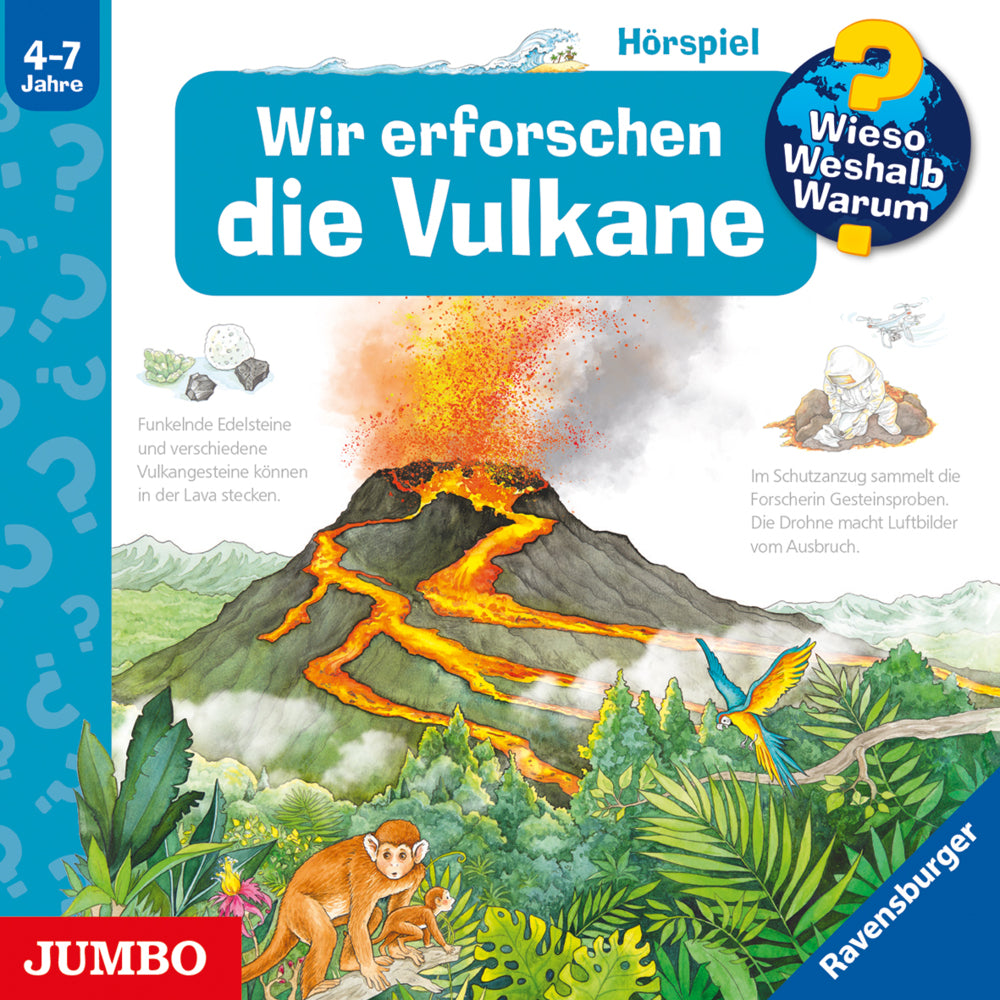 Wieso? Weshalb? Warum? Wir erforschen die Vulkane, Audio-CD (Sandra Noa)