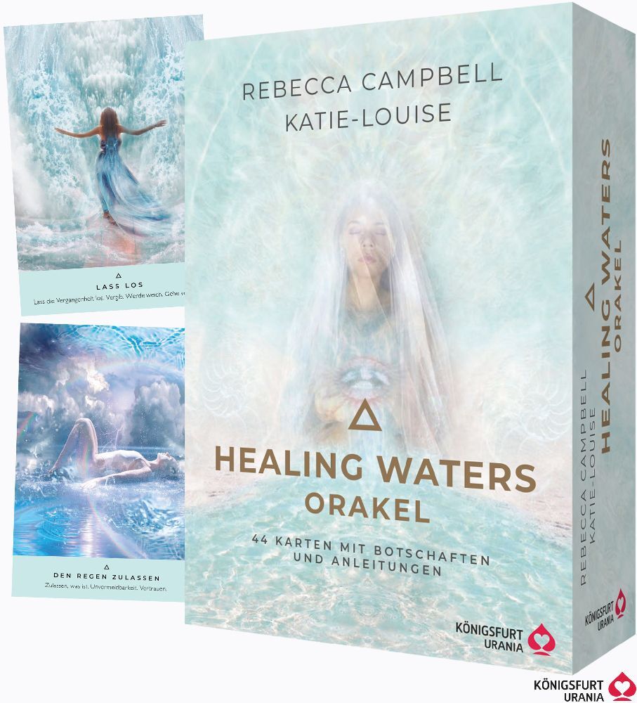 Healing Waters Orakel - 44 Karten mit Botschaften und Anleitungen, m. 1 Buch, m. 1 Beilage (Rebecca Campbell)
