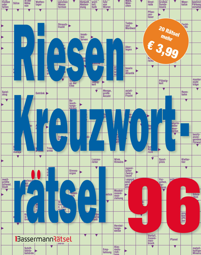 Riesen-Kreuzworträtsel 96 (5 Exemplare à 3, 99 EUR) (Eberhard Krüger)