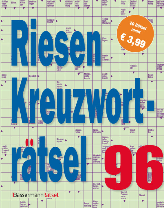 Riesen-Kreuzworträtsel 96 (5 Exemplare à 3, 99 EUR) (Eberhard Krüger)