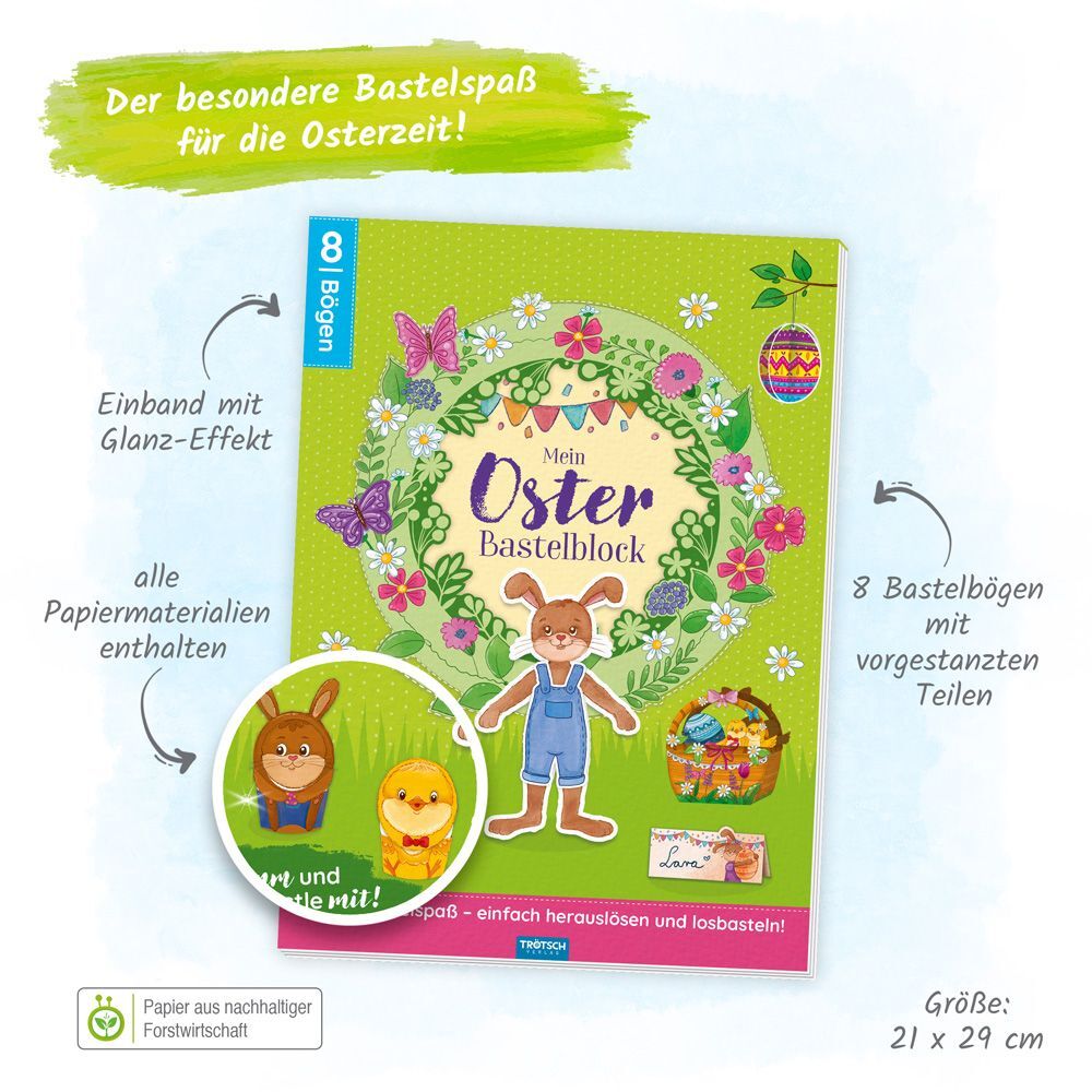 Trötsch Mein Oster-Bastelblock (Trötsch Verlag Gmbh & Co.Kg)