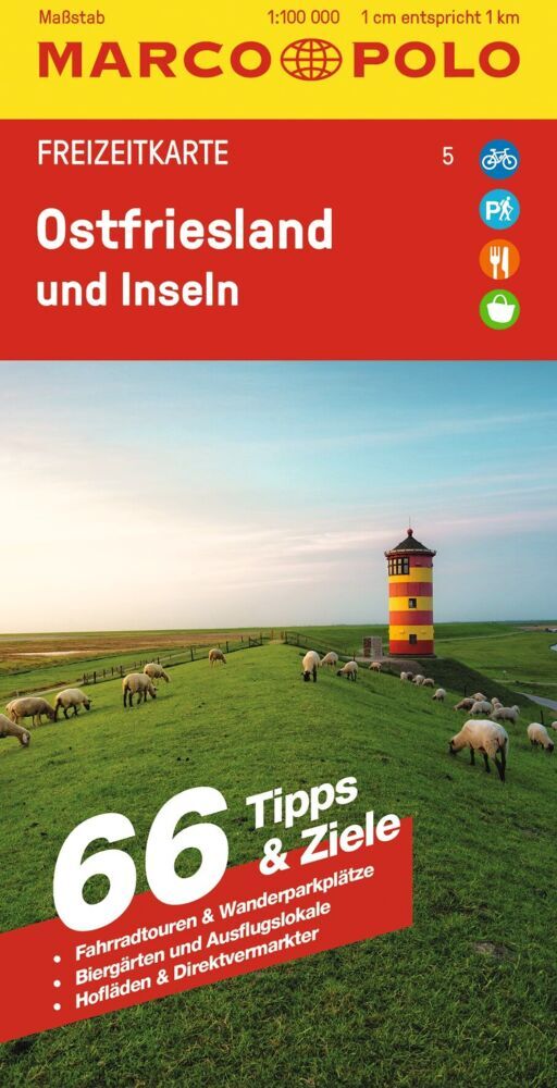 MARCO POLO Freizeitkarte 5 Ostfriesland und Inseln 1:100.000