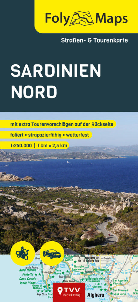 FolyMaps Sardinien Nord (Bikerbetten - Tvv Touristik Verlag Gmbh)