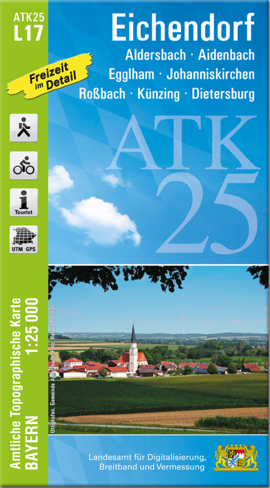 ATK25-L17 Eichendorf (Amtliche Topographische Karte 1:25000) (Breitband Und Vermessung, Bayern Landesamt Für Digitalisierung)