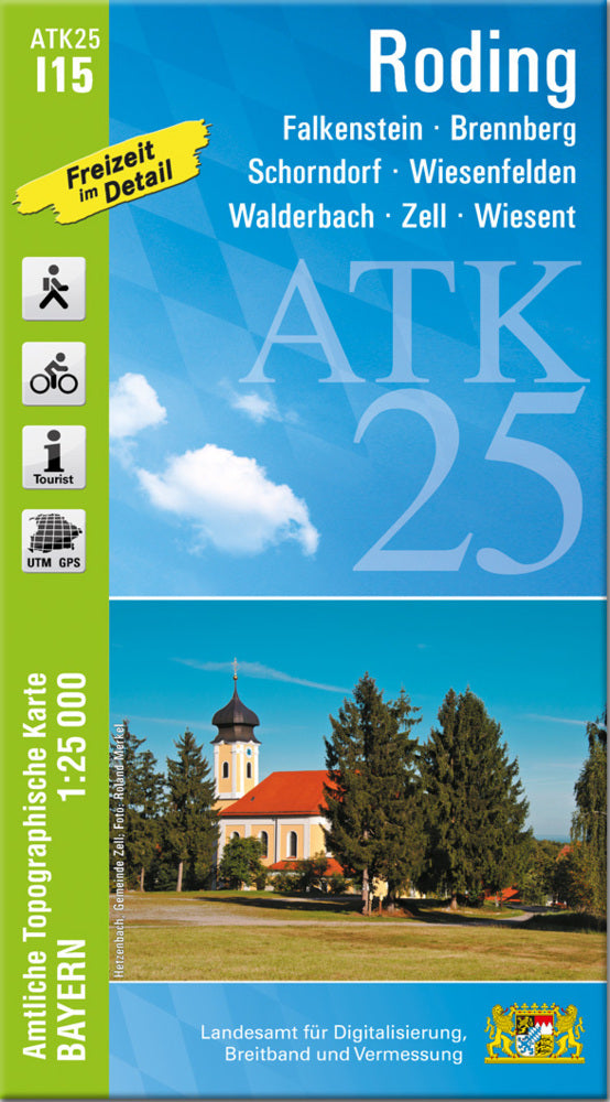 ATK25-I15 Roding (Amtliche Topographische Karte 1:25000) (Breitband Und Vermessung, Bayern Landesamt Für Digitalisierung)
