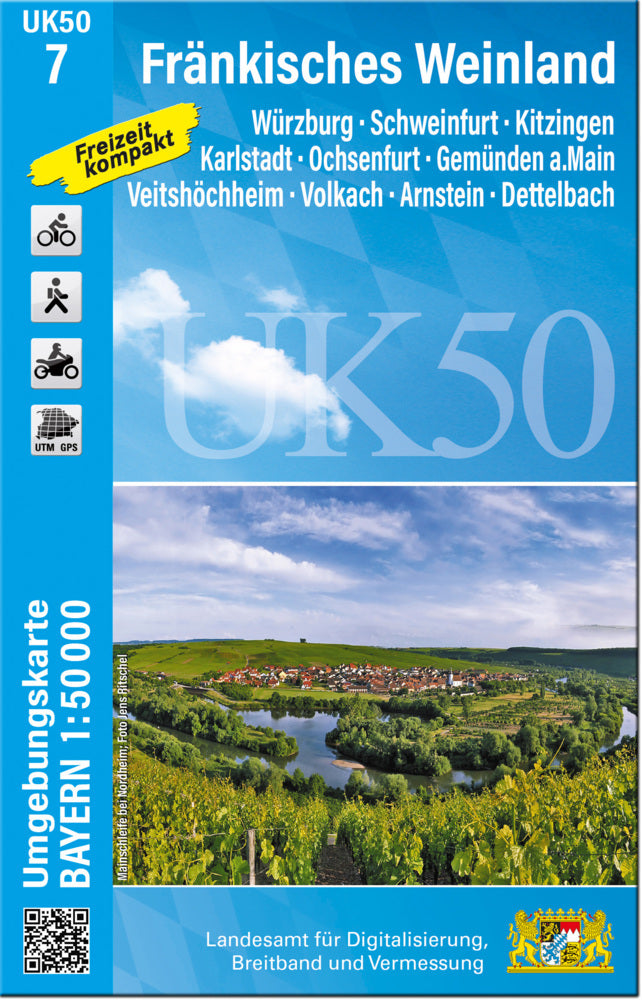UK50-7 Fränkisches Weinland (Breitband Und Vermessung, Bayern Landesamt Für Digitalisierung)