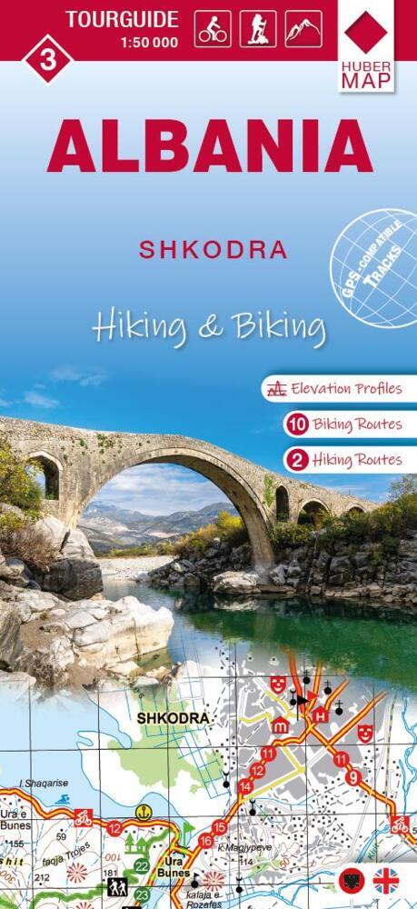 Albania hiking & biking 1:50000