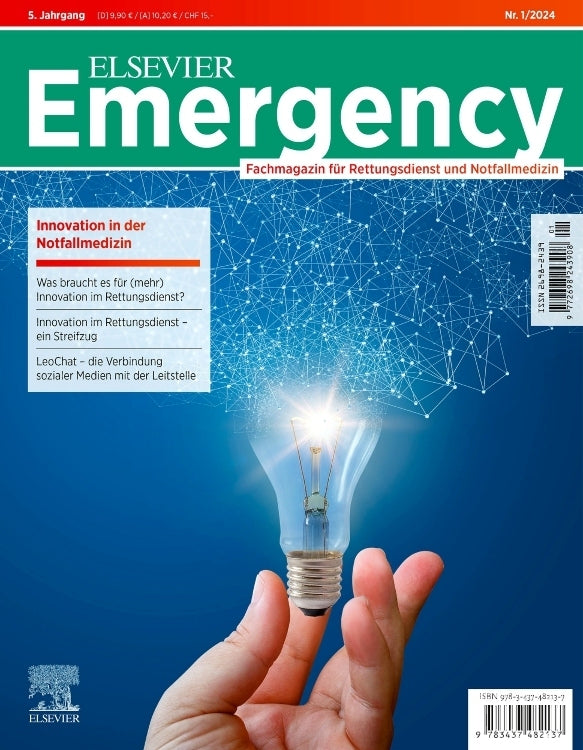 ELSEVIER Emergency. Innovation in der Notfallmedizin. 1/2024 (Jürgen Gollwitzer)
