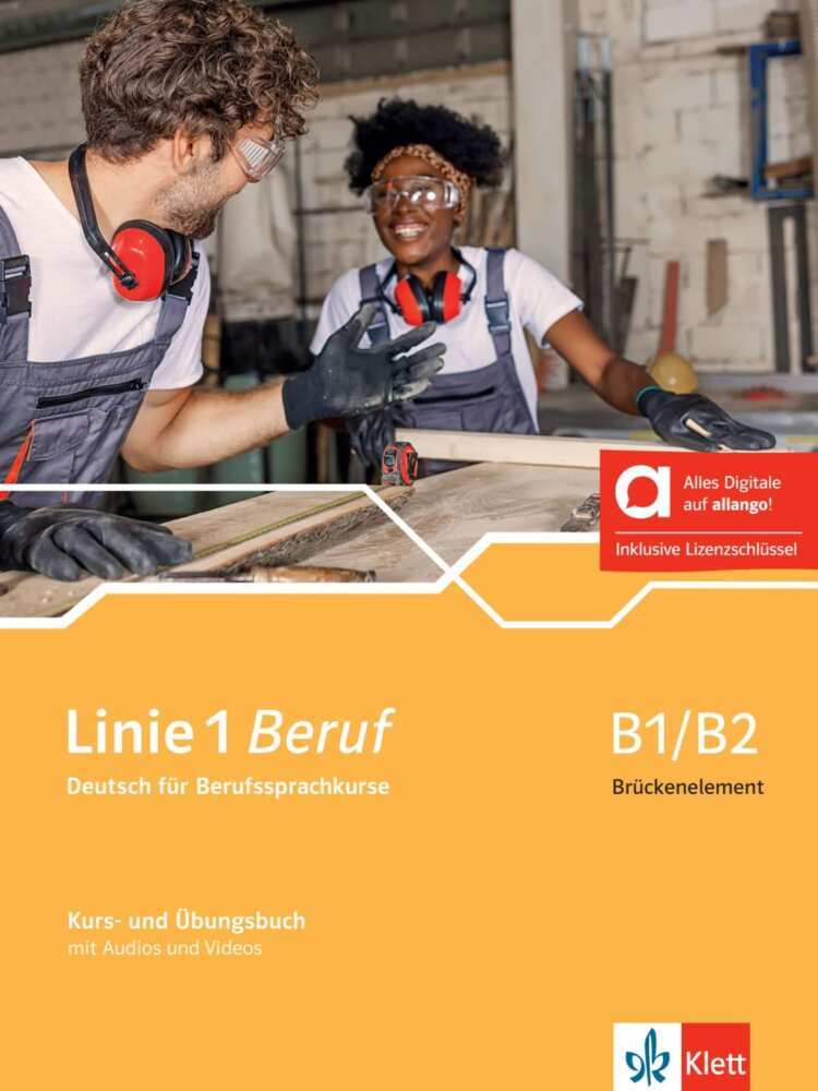 Linie 1 Beruf B1/B2 Brückenelement - Hybride Ausgabe allango, m. 1 Beilage (Ulrike Moritz)