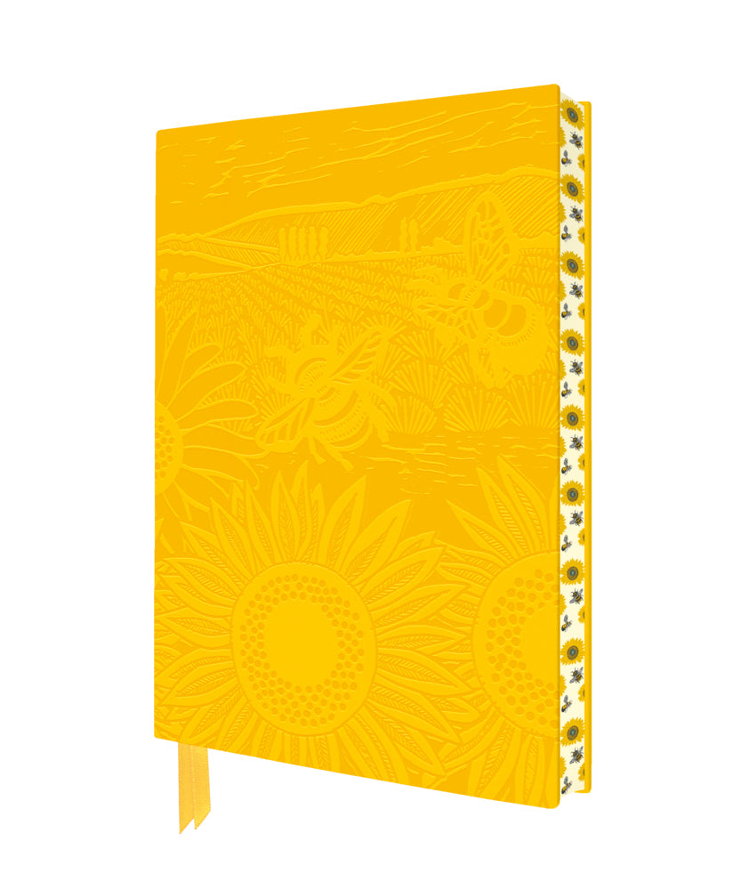 Exquisit Premium Notizbuch DIN A5: Kate Heiss, Sonnenblumenfeld (Flame Tree Publishing)