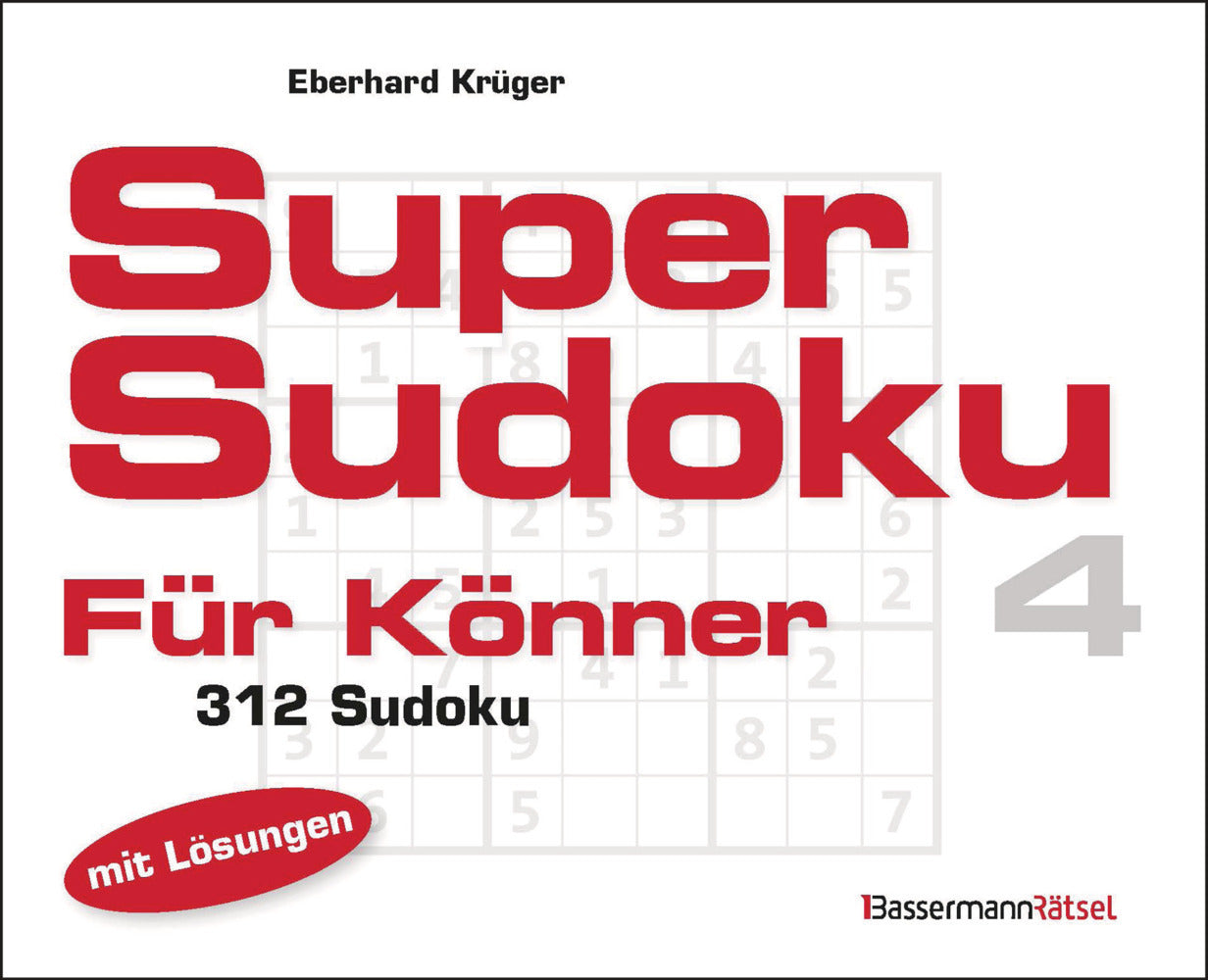 Supersudoku für Könner 4 (Eberhard Krüger)