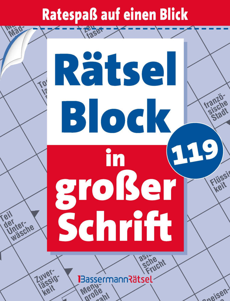Rätselblock in großer Schrift 119 (Eberhard Krüger)