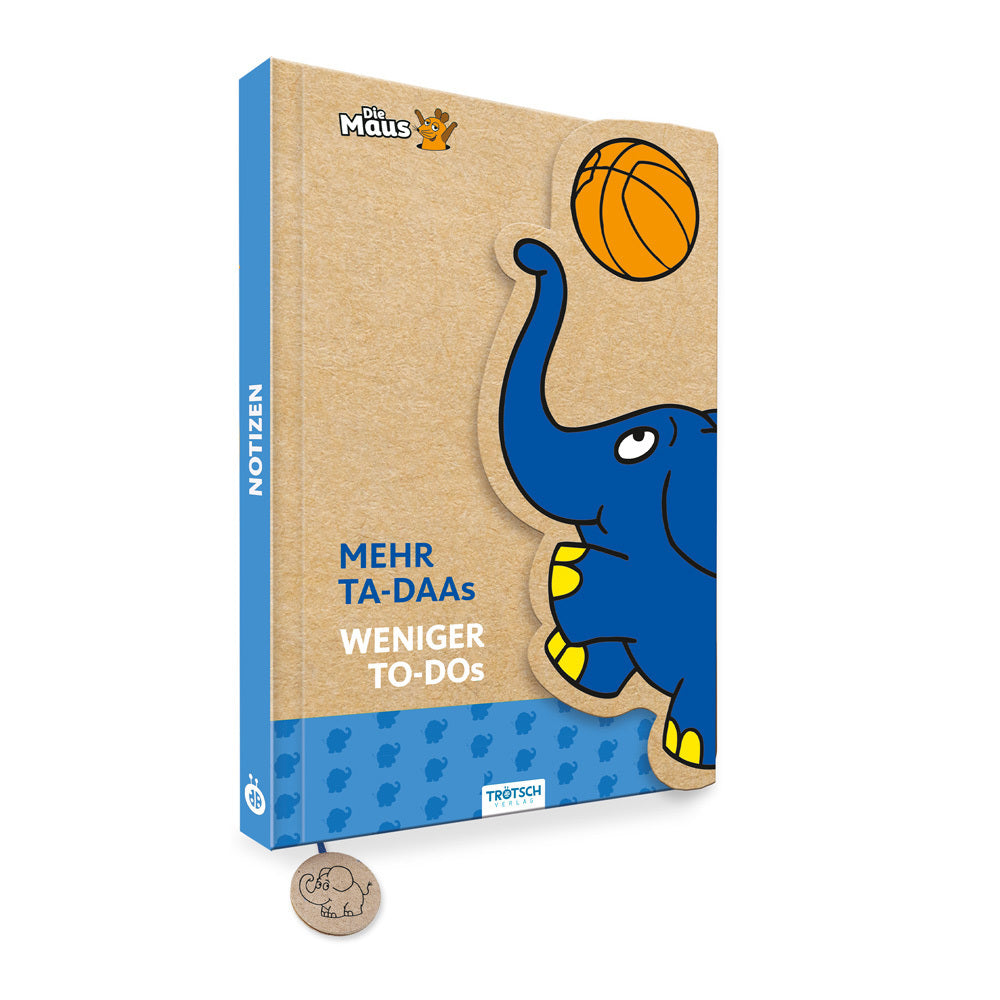 Trötsch Die Maus Notizbuch mit Klappe Elefant (Trötsch Verlag Gmbh & Co.Kg)