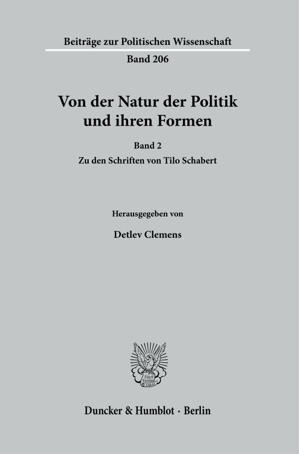 Von der Natur der Politik und ihren Formen. (Detlev Clemens)