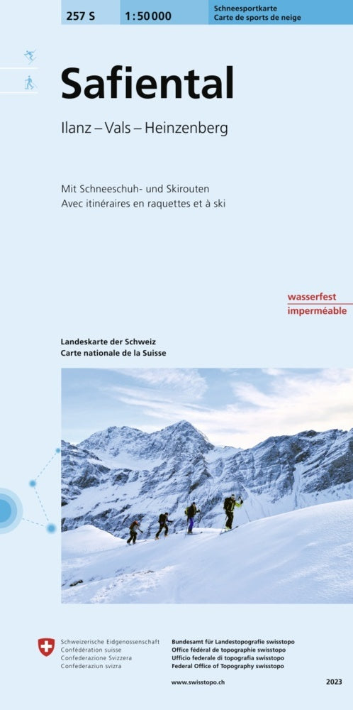 257S Safiental Schneesportkarte (Bundesamt Für Landestopografie Swisstopo)