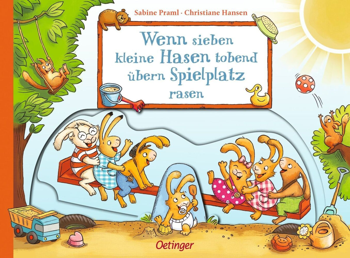 Wenn sieben kleine Hasen tobend übern Spielplatz rasen (Sabine Praml)