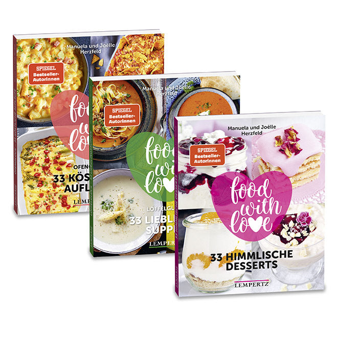 Die 99 besten Herzfeld Rezepte; Bundle; Food with Love; Herzfeld, Manuela / Herzfeld, Joëlle, 3 Teile (Manuela / Herzfeld, Joëlle Herzfeld)