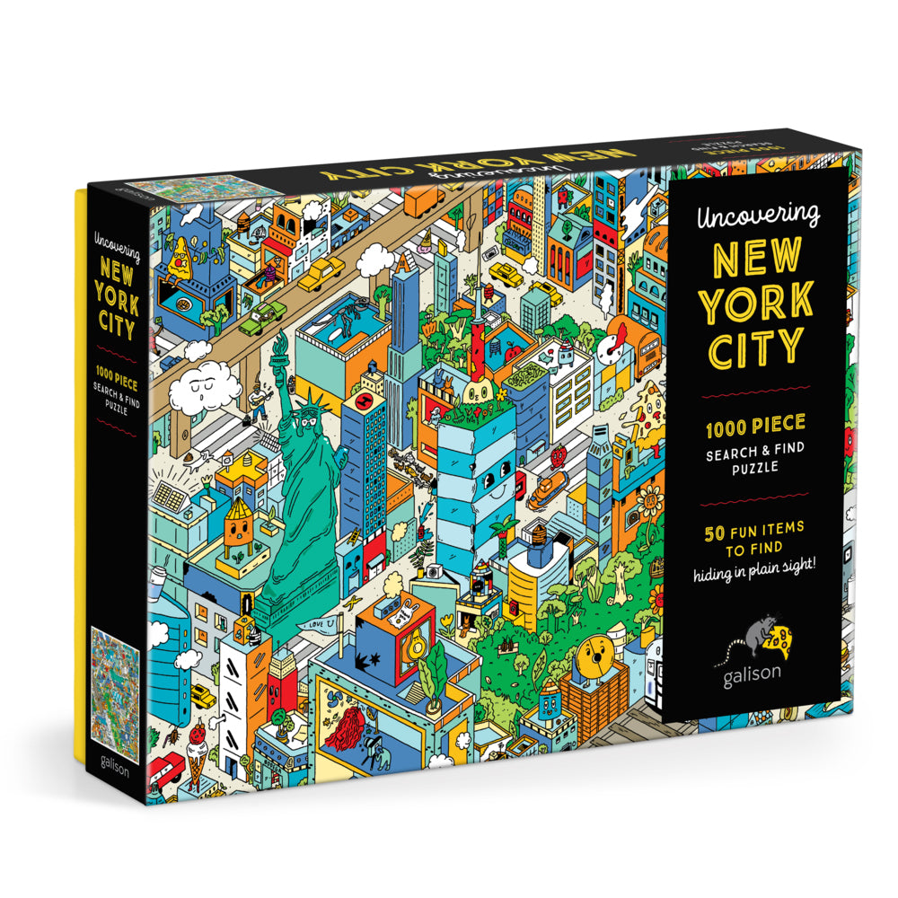 Uncovering New York City Search and Find 1000 Piece Puzzle (Galison)
