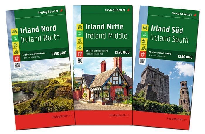 freytag & berndt Straßenkarte Irland Set 1:150.000