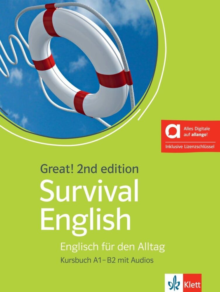 Great! Survival English A1-B2, 2nd edition - Hybride Ausgabe allango, m. 1 Beilage