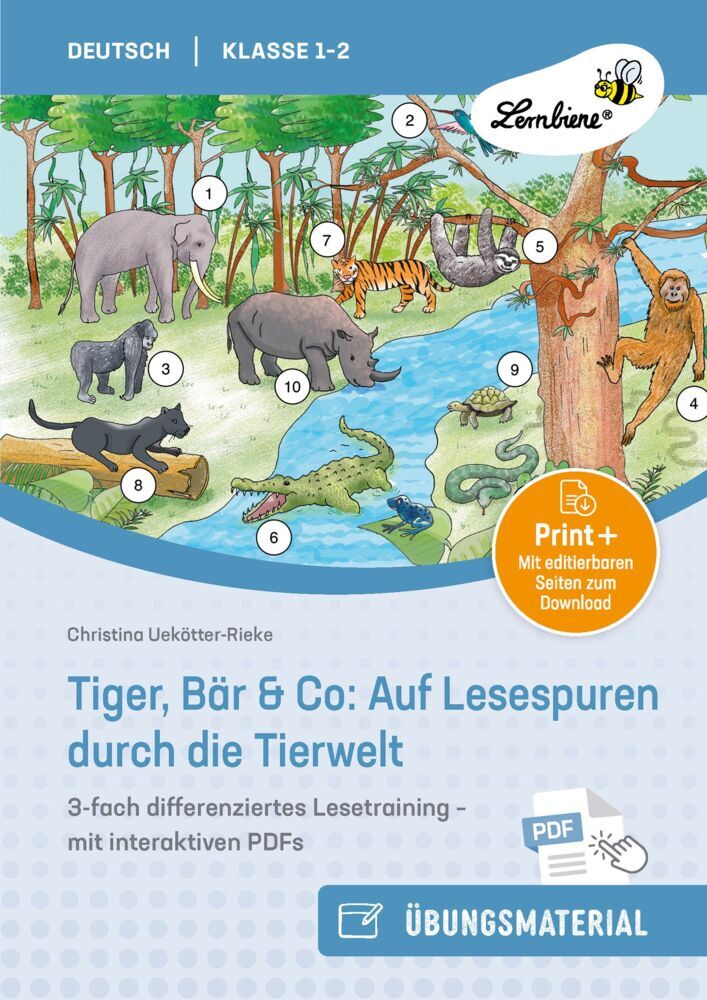 Tiger, Bär & Co: Auf Lesespuren durch die Tierwelt (Christina Uekötter-Rieke)