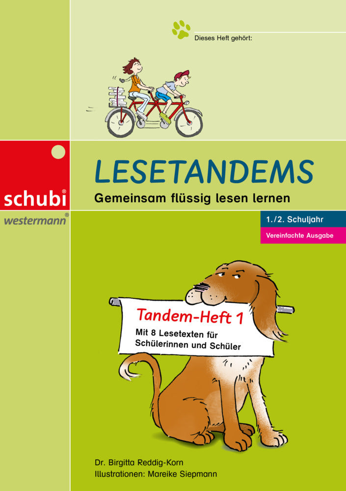Lesetandems - Tandemheft 1, vereinfachte Ausgabe (Birgitta Reddig-Korn)
