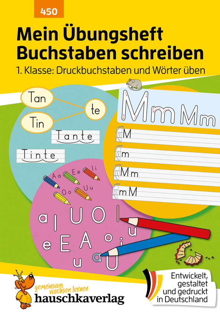 Mein Übungsheft Buchstaben schreiben lernen 1. Klasse: Druckbuchstaben und Wörter üben (Ulrike Maier)