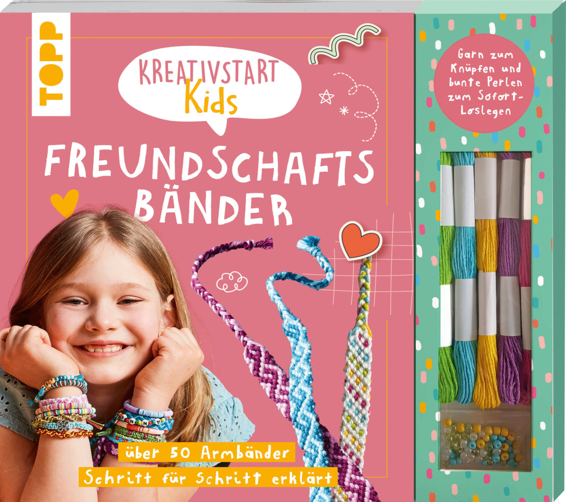 Kreativstart Kids Freundschaftsbänder. Anleitungsbuch und Material (Frechverlag)