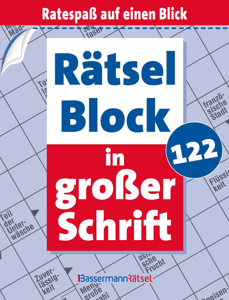 Rätselblock in großer Schrift 122 (Eberhard Krüger)