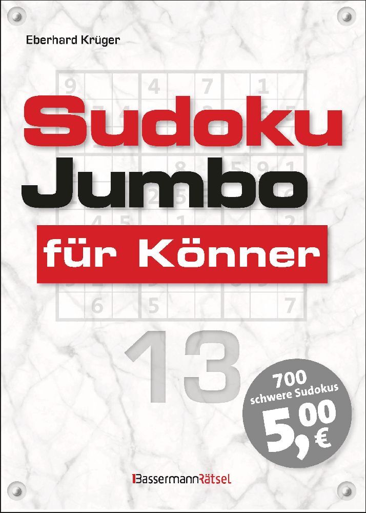 Sudokujumbo für Könner 13 (Eberhard Krüger)