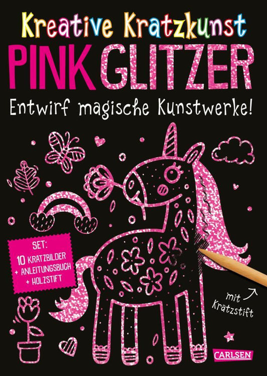 Kratzbilder für Kinder: Kreative Kratzkunst: Pink Glitzer (Anton Poitier)