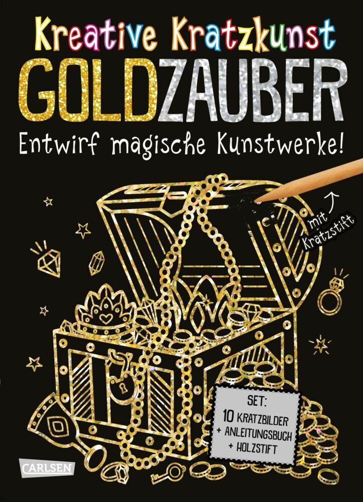 Kratzbilder für Kinder: Kreative Kratzkunst: Goldzauber (Anton Poitier)