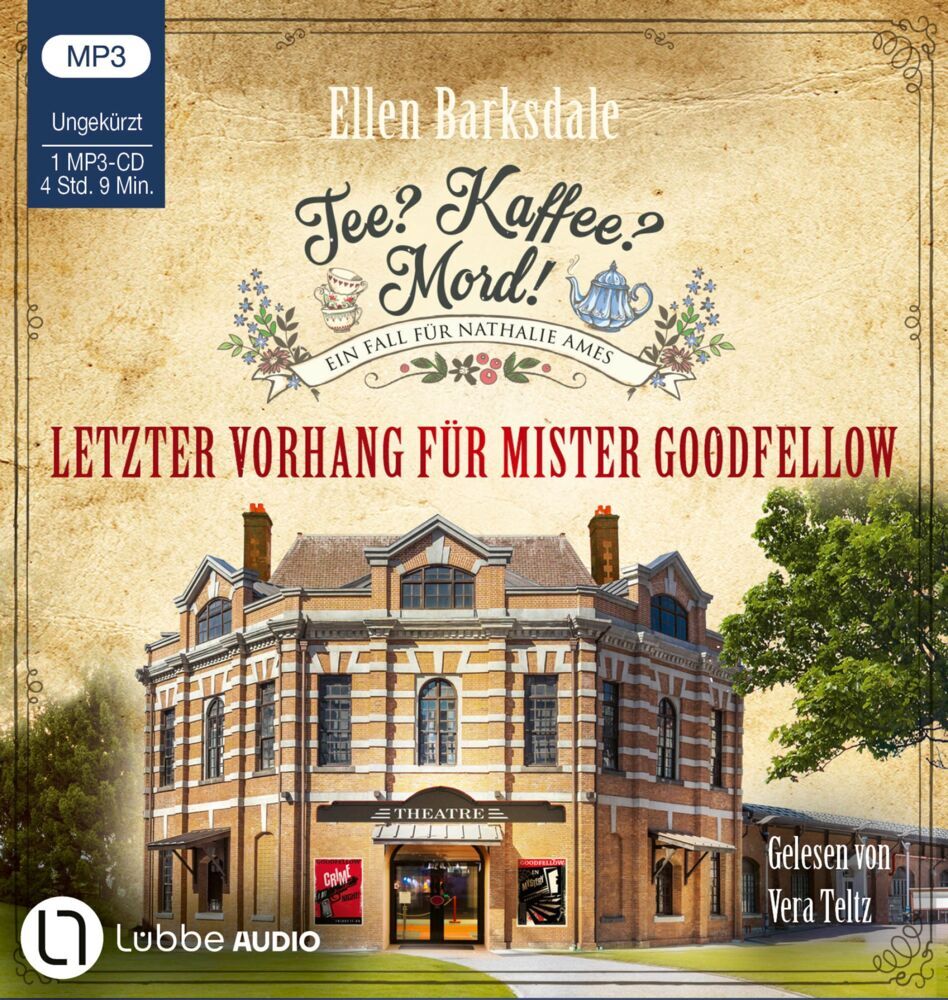 Tee? Kaffee? Mord! - Letzter Vorhang für Mister Goodfellow, 1 Audio-CD, 1 MP3 (Ellen Barksdale)