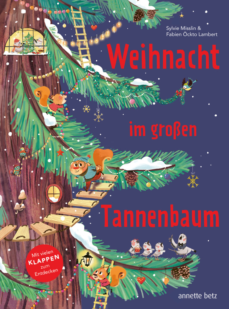 Weihnacht im großen Tannenbaum - Ein Pappbilderbuch mit vielen Klappen zum Entdecken und gemeinsamen Betrachten (Sylvie Misslin)