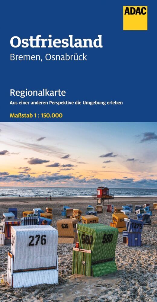 ADAC Regionalkarte 04 Ostfriesland 1:150.000