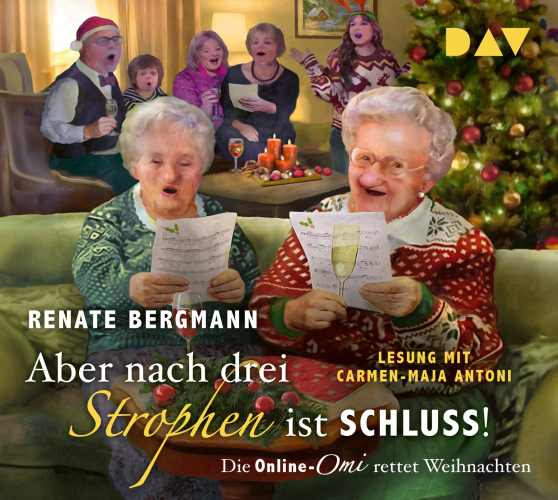 Aber nach drei Strophen ist Schluss! Die Online-Omi rettet Weihnachten, 4 Audio-CD (Renate Bergmann)