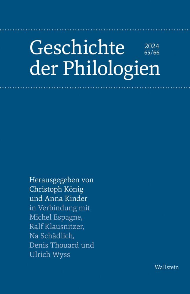 Geschichte der Philologien (Anna Kinder)