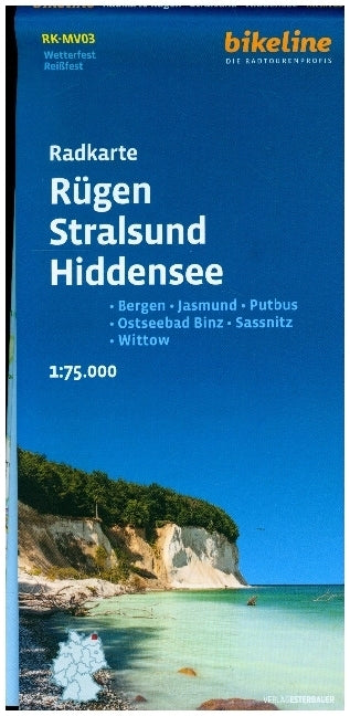 Radkarte Rügen Stralsund Hiddensee (RK-MV03) (Esterbauer Verlag)