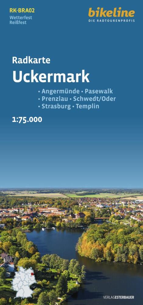 Radkarte Uckermark (RK-BRA02) (Esterbauer Verlag)