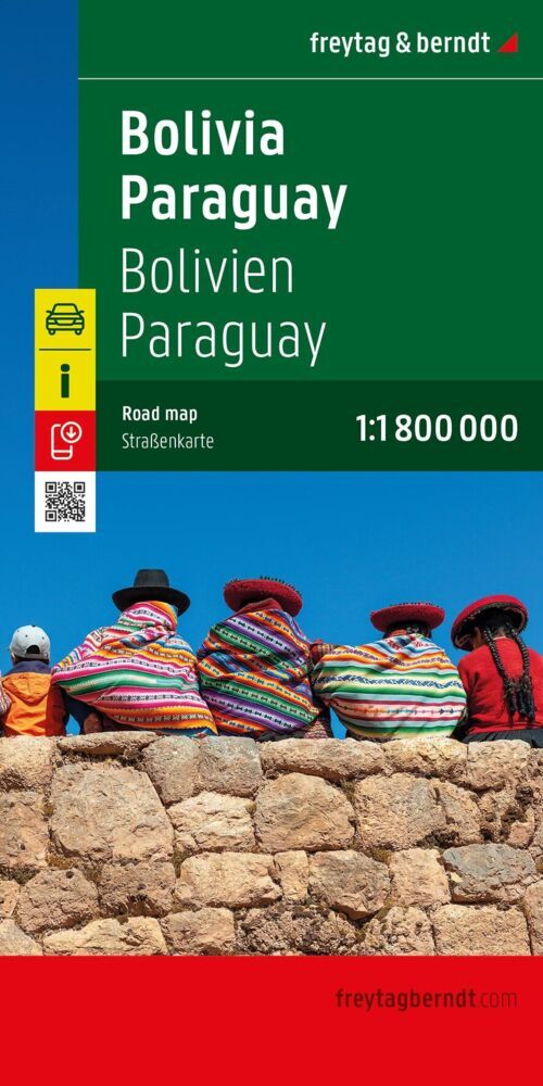 freytag & berndt Straßenkarte Bolivien - Paraguay 1:1, 8 Mio.