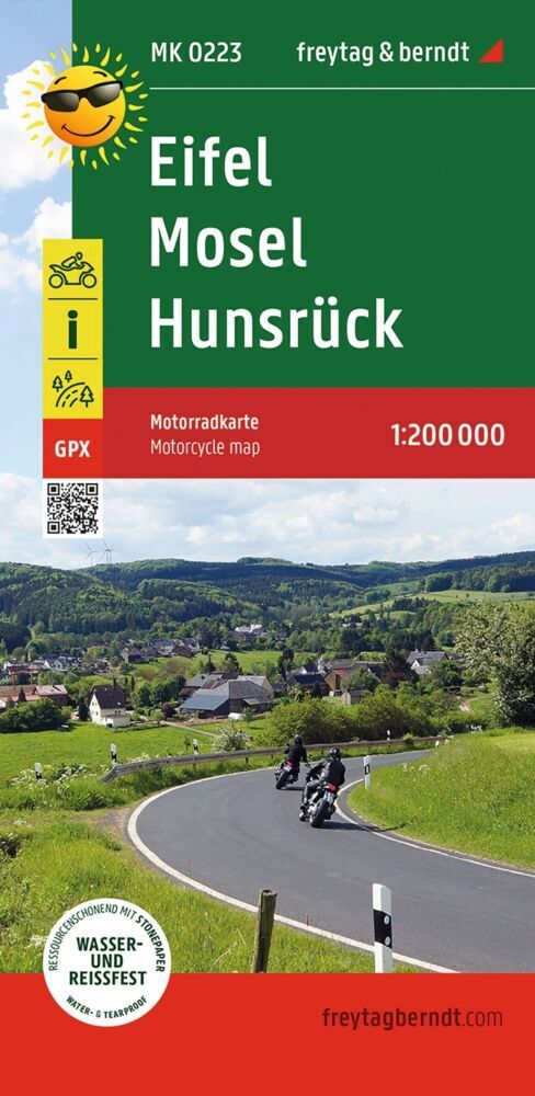 freytag & berndt Motorradkarte Eifel - Mosel - Hunsrück 1:200.000