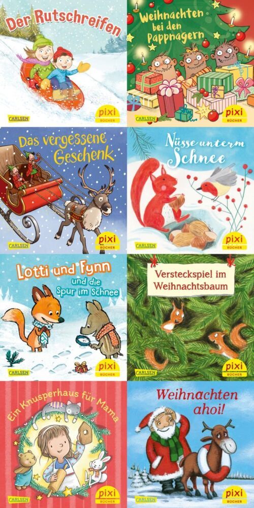 Pixi-Weihnachts-8er-Set 39: Pixis Weihnachtsgeschenke (8x1 Exemplar), 8 Teile (Diverse)