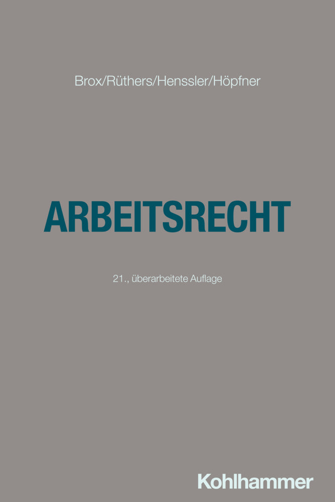 Arbeitsrecht (Hans Brox)