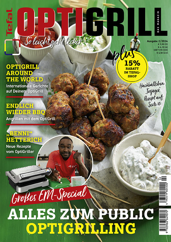 Tefal OptiGrill Magazin: So leicht geht lecker - Großes EM-Special (Heel Verlag)